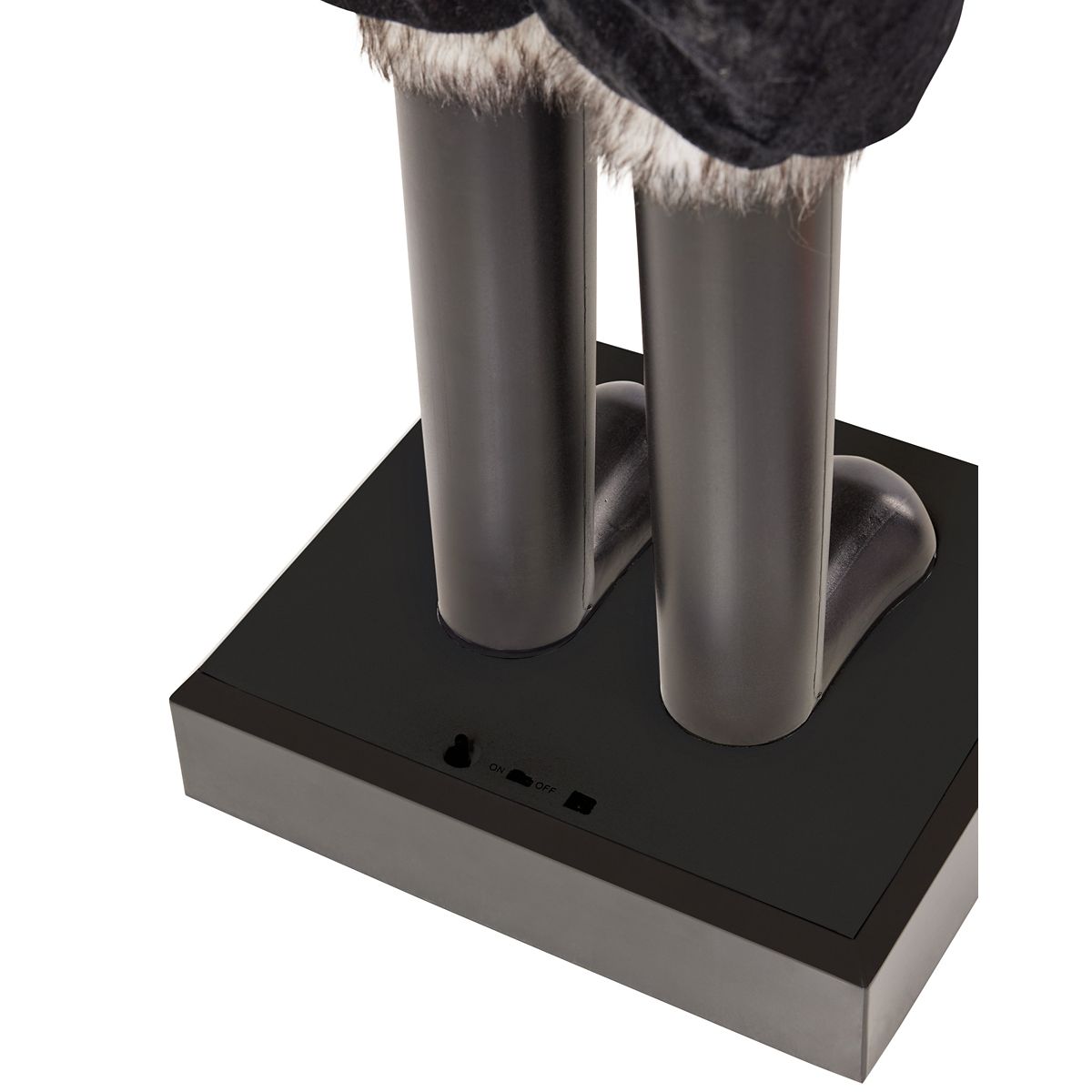 5 Ft 2 In Light-Up Collapsible Animated Black Soldier Nutcracker BLACK