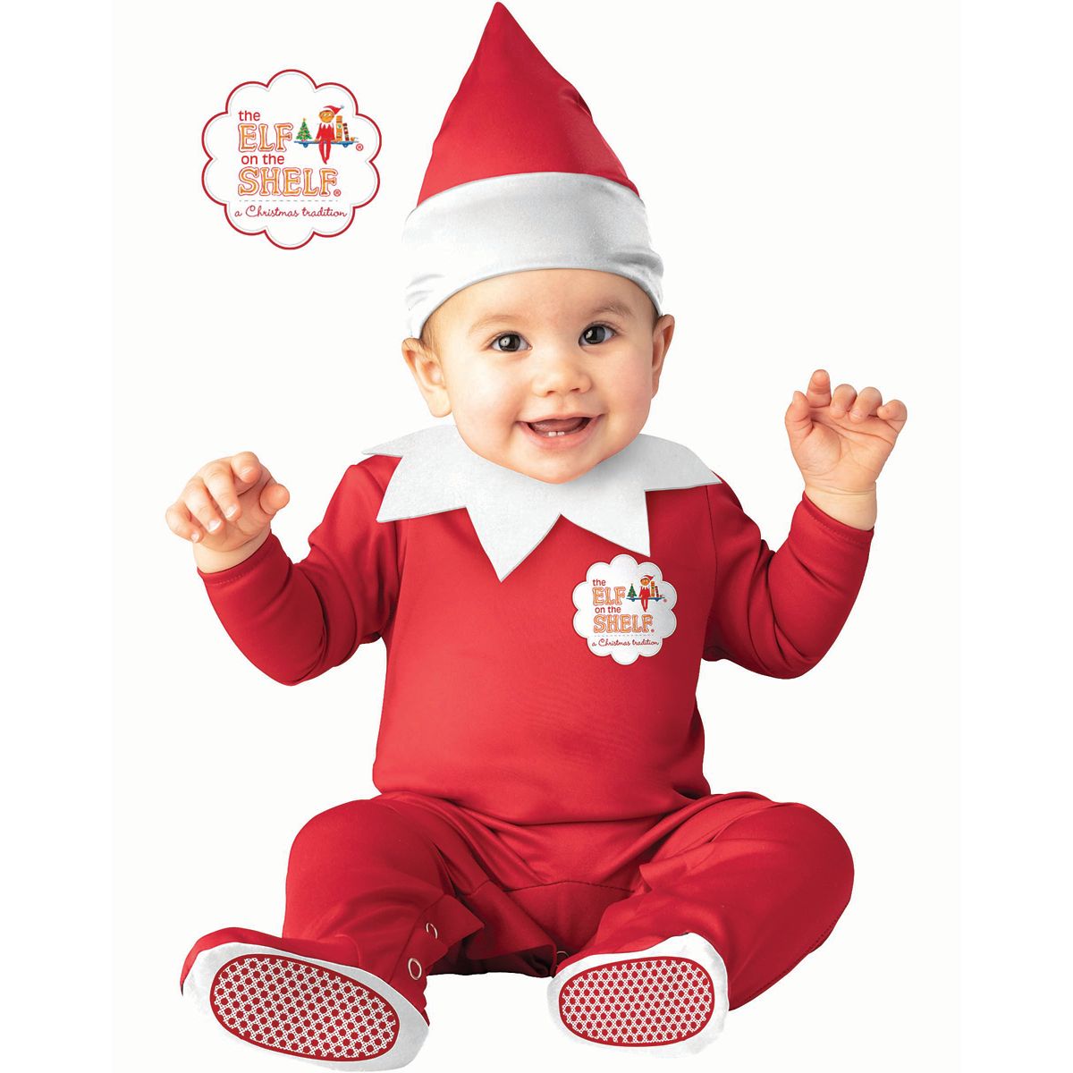 Baby Elf on the Shelf Costume RED AND WHITE