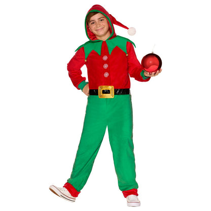Kids Elf Costume RED GREEN