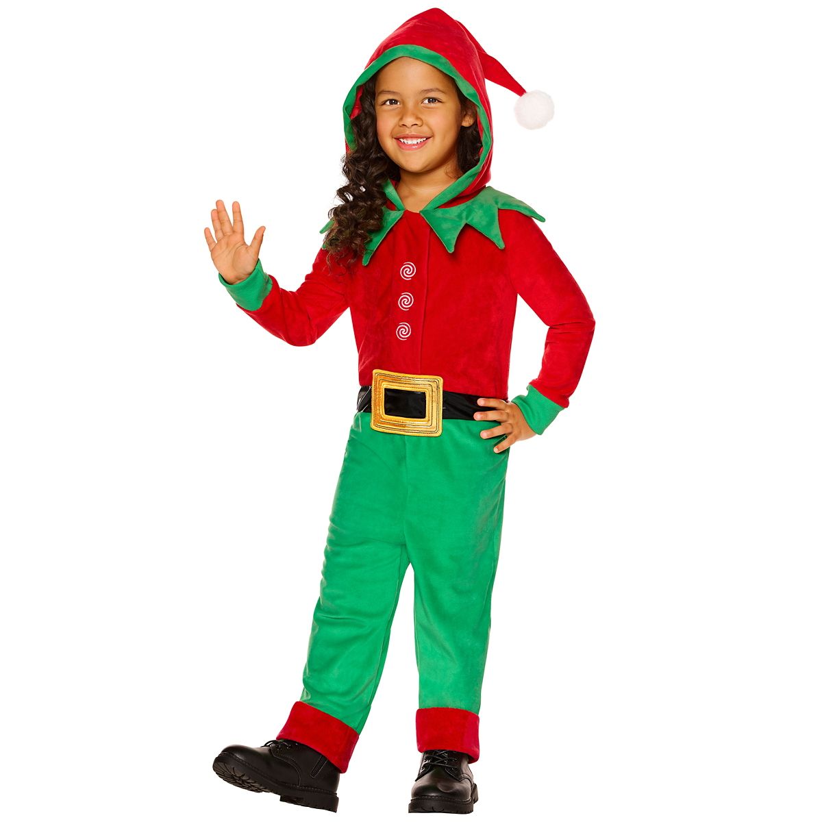 Toddler Elf Costume RED GREEN