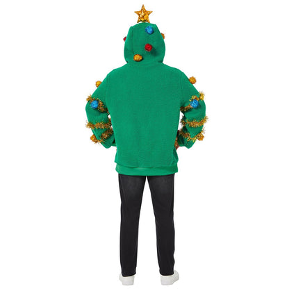 Adult Christmas Tree Hoodie GREEN