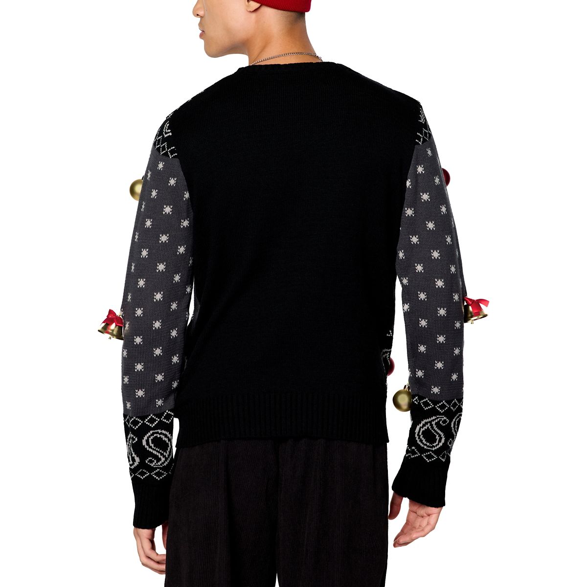 Light-Up Uncle Snoop Is Coming to Town Christmas Sweater PURPLE