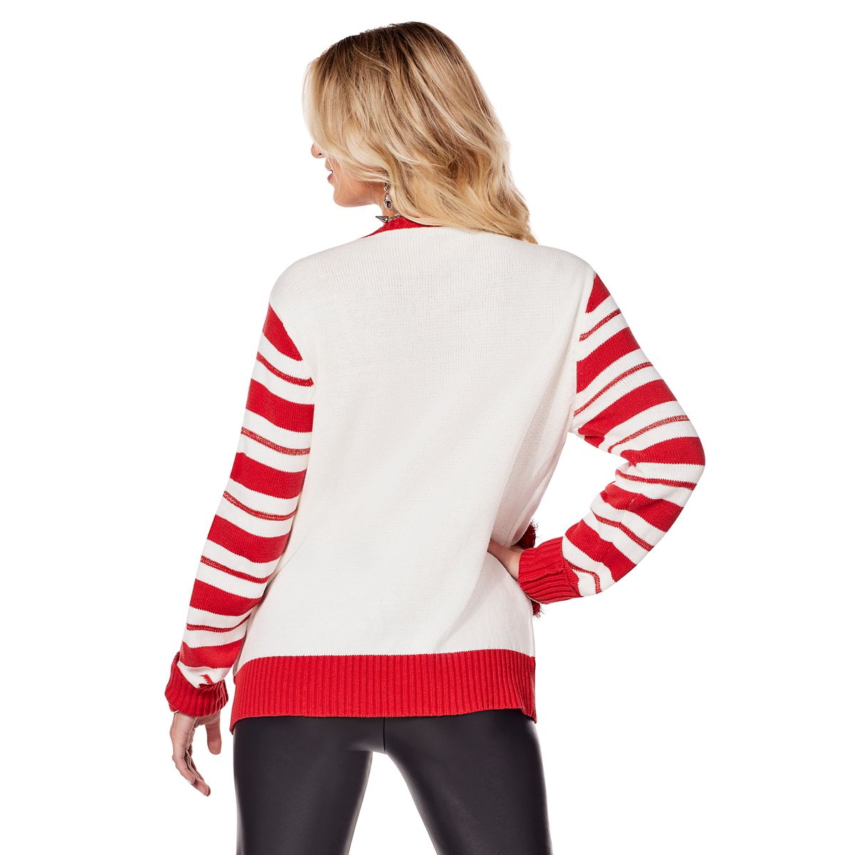 Light-Up Dat Ass Doe Christmas Sweater WHITE