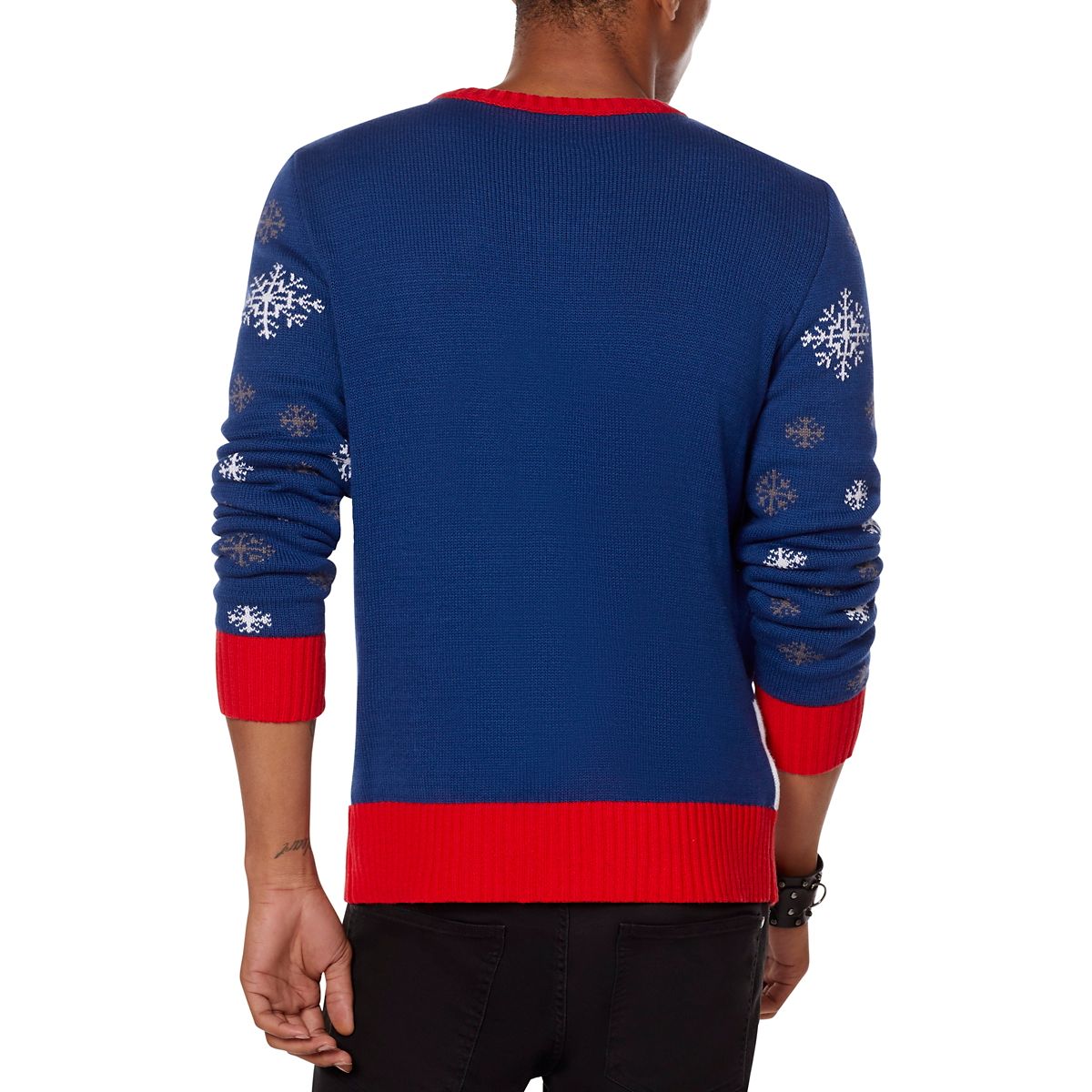 Light-Up Merry Christmas Asshole Christmas Sweater - South Park BLUE