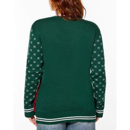 Light-Up Snoop on the Stoop Chain Christmas Sweater BLUE