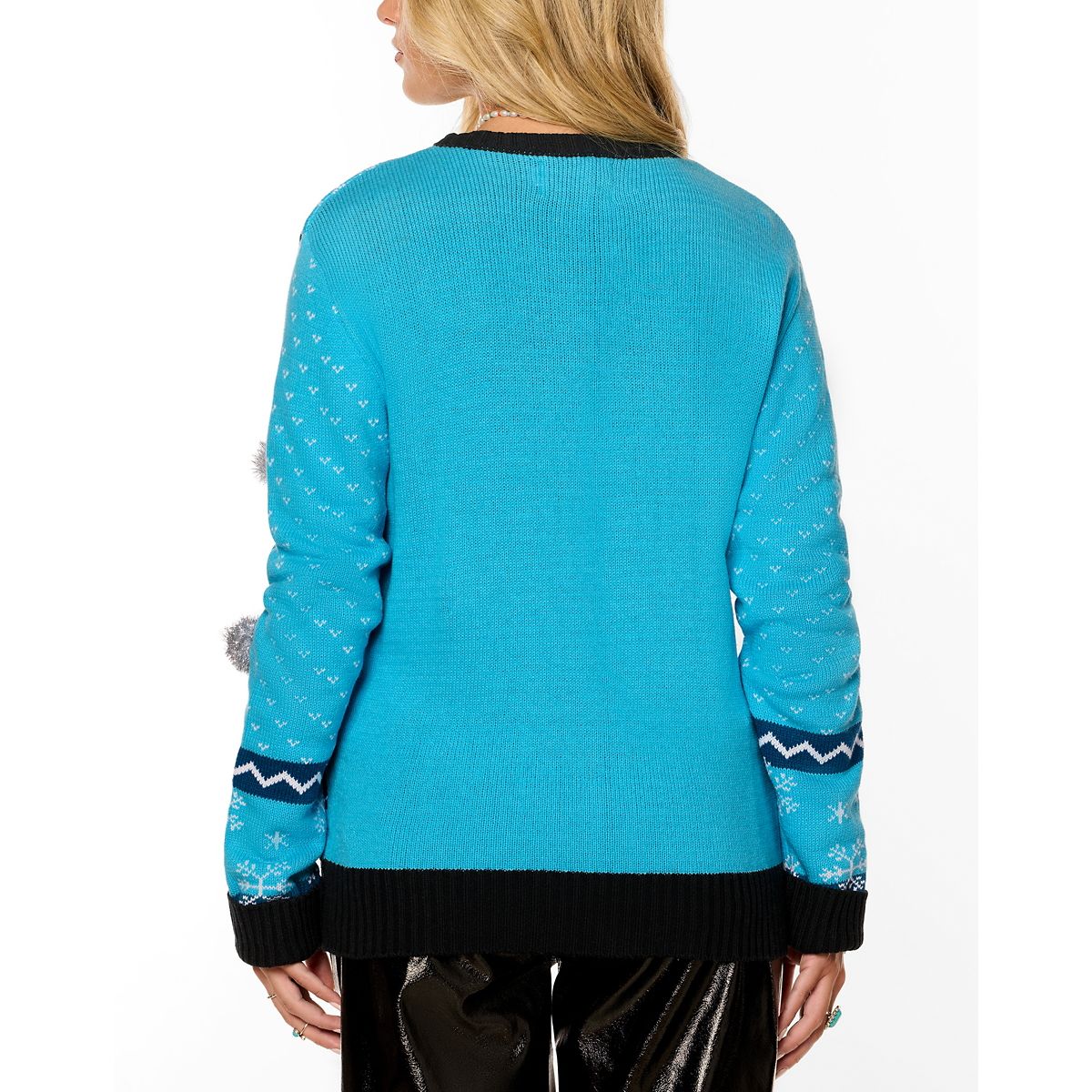 Light-Up Blue Narwhal Christmas Sweater - Elf BLUE