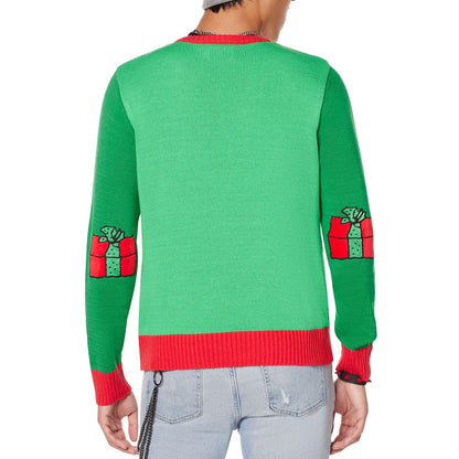 Light-Up Snoopy Dog House Ugly Christmas Sweater - Peanuts GREEN
