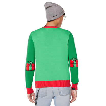 Light-Up Snoopy Dog House Ugly Christmas Sweater - Peanuts GREEN
