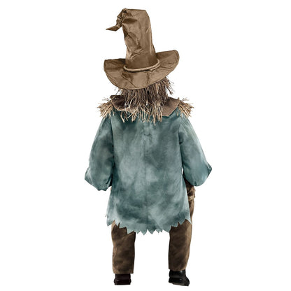 4 Ft 6 In Scary Sitting Scarecrow Animatronic