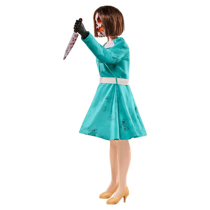 5 Ft 8 In Shirley Stab Animatronic BLUE