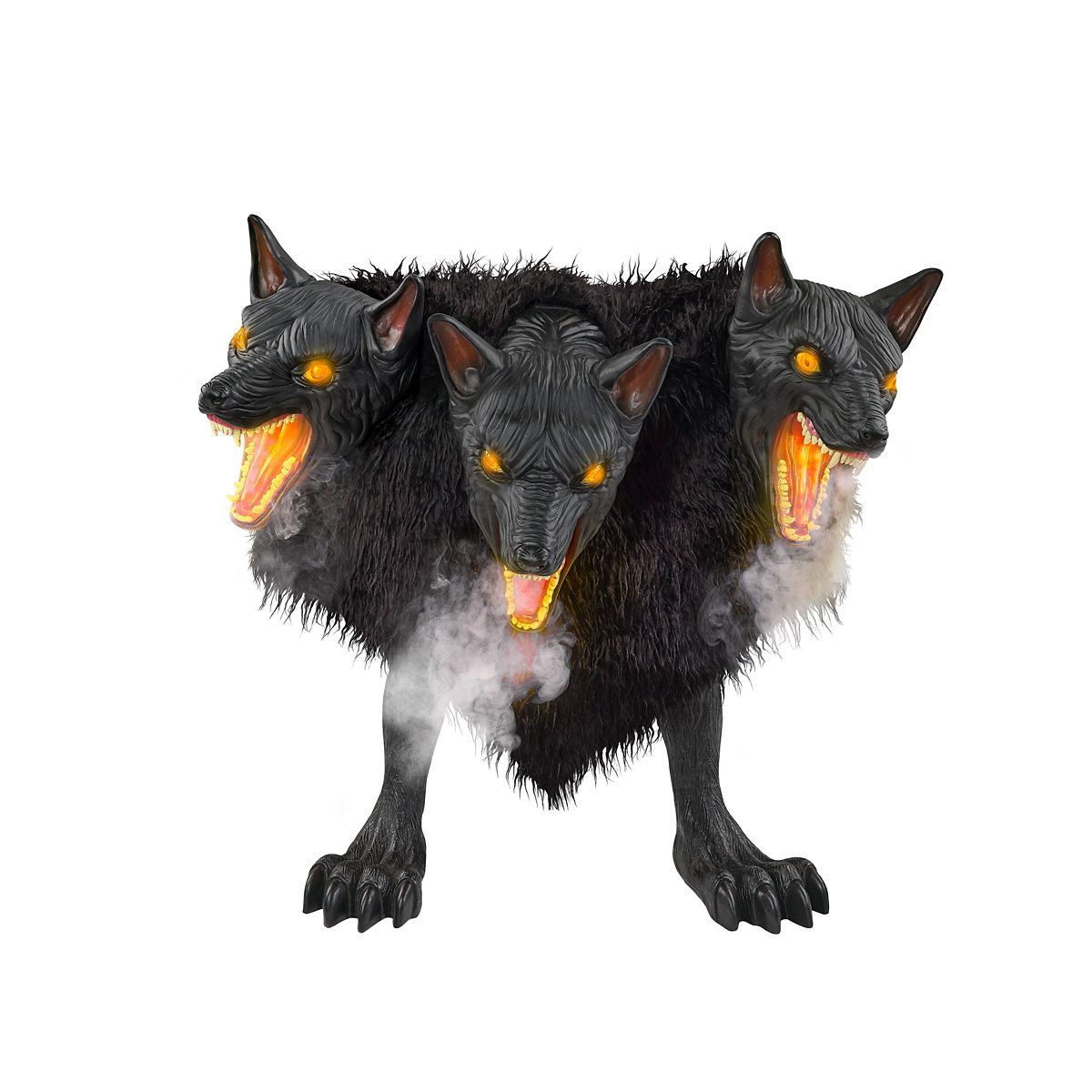 2 Ft 7 In Cerberus Three Headed Dog Animatronic