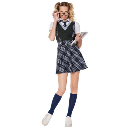 Adult Prep School Princess Costume BLUE