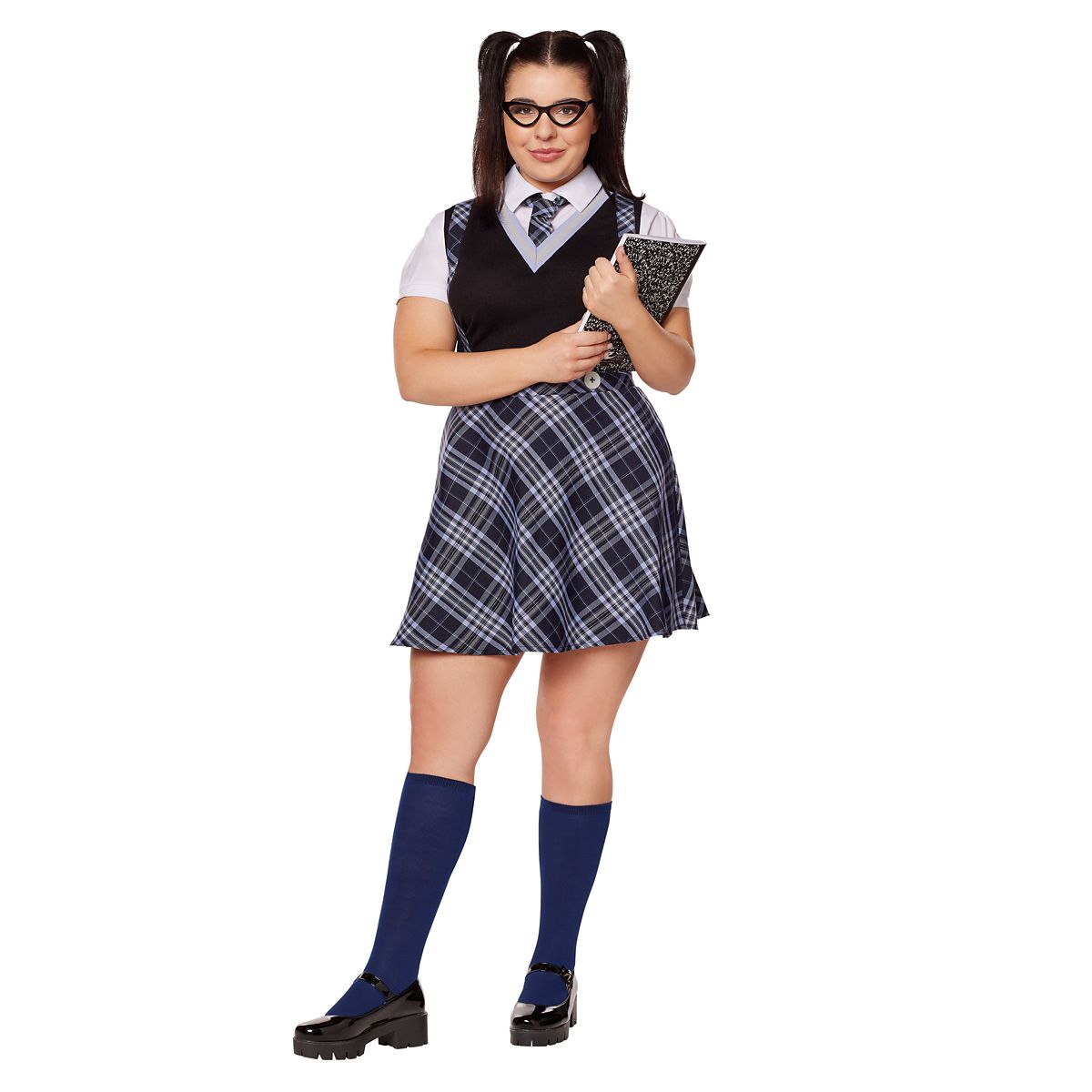 Adult Prep School Princess Costume BLUE
