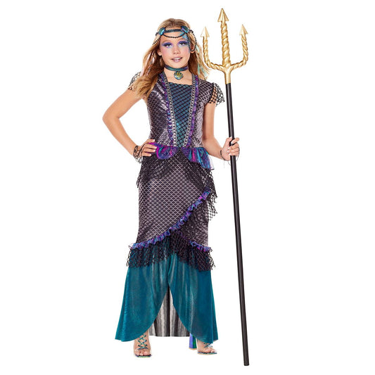 Kids Mystical Mermaid Costume Deluxe BLUE