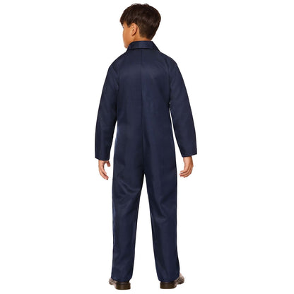 Kids Mechanic Jumpsuit Costume NAVY
