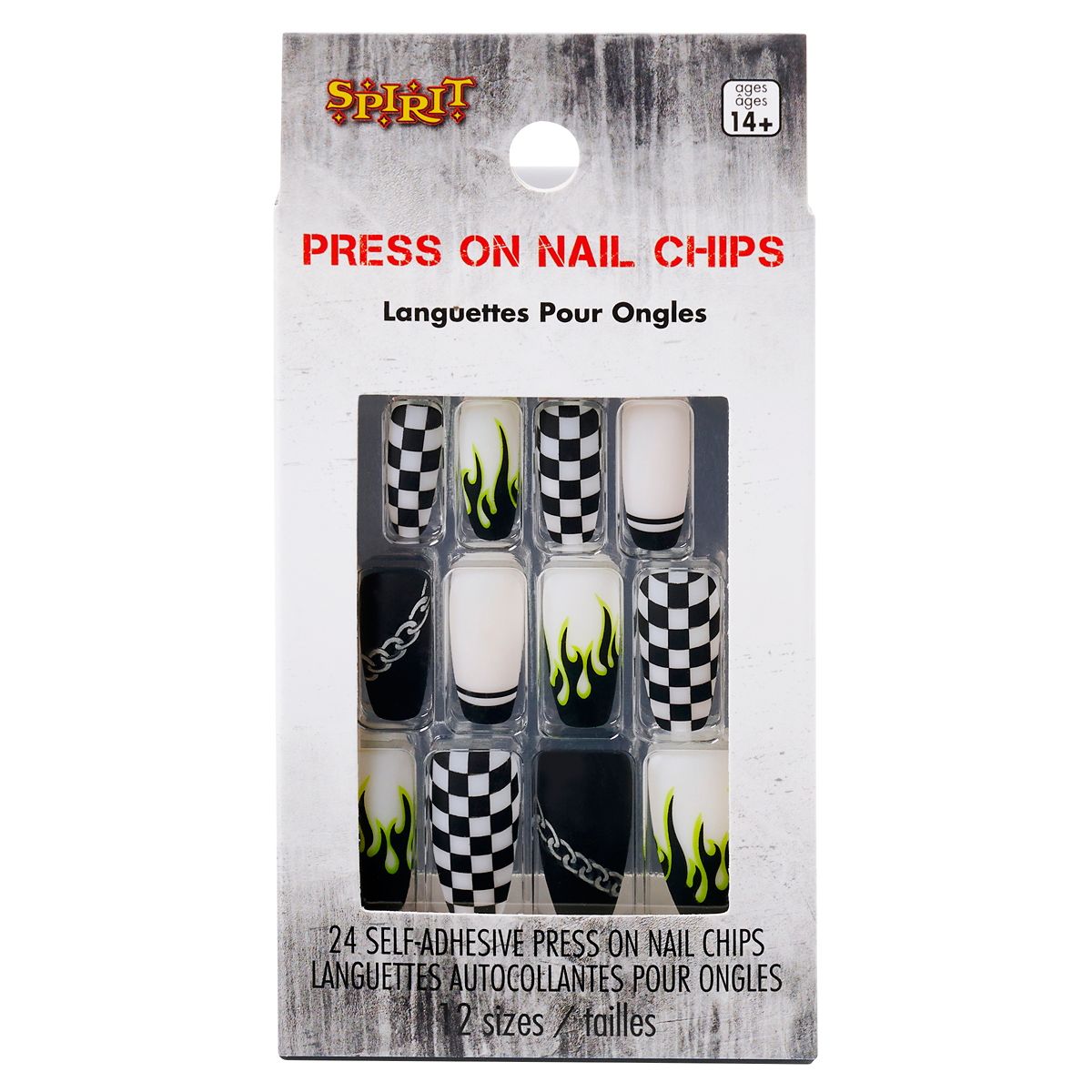Punk Rock Press-On Nails BLACK