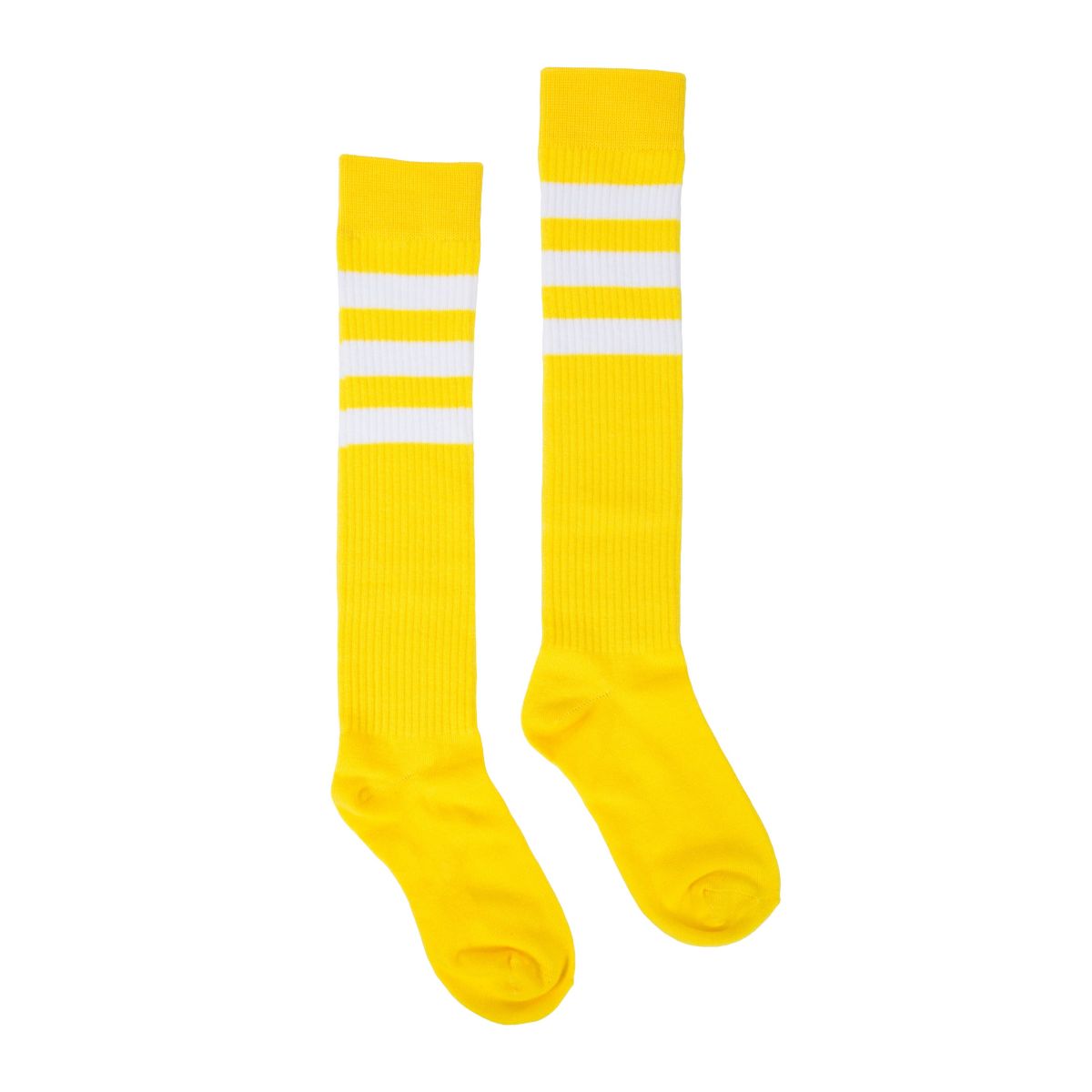Colored Striped Knee High Socks RED