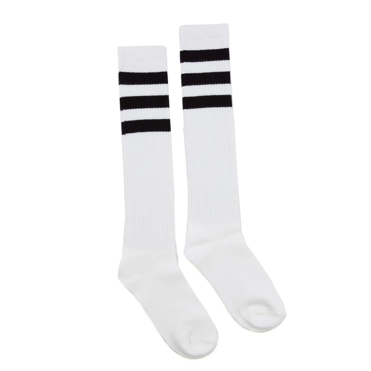 Colored Striped Knee High Socks RED