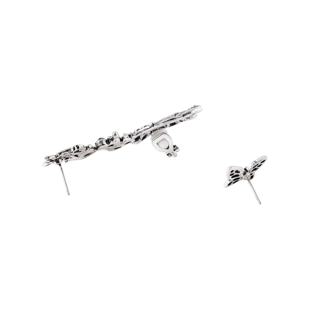 Corpse Bride Earrings Set BLUE AND SILVER