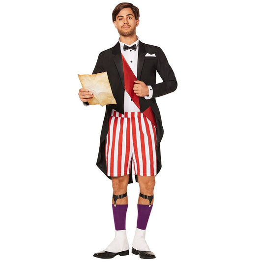 Adult Alexander Nitrokoff Costume - Disney The Haunted Mansion BLACK AND RED