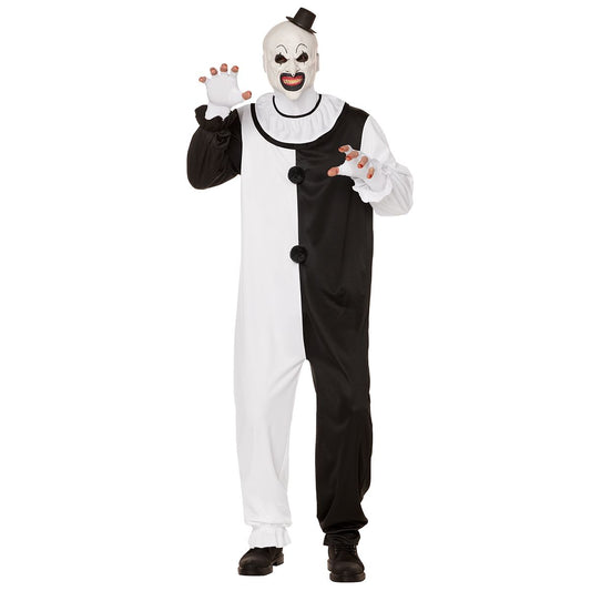 Adult Art the Clown Costume - Terrifier BLACK AND WHITE