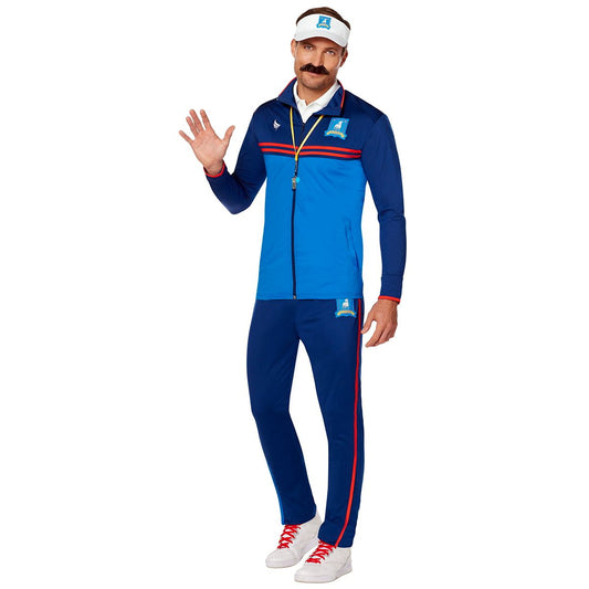 Adult Ted Lasso Track Suit Costume BLUE