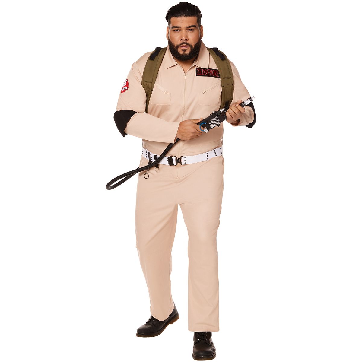 Adult Ghostbusters One Piece Costume - Ghostbusters Classic KHAKI