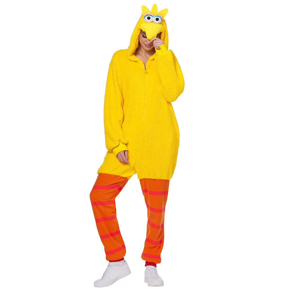 Adult Big Bird Jumpsuit Costume - Sesame Street YELLOW