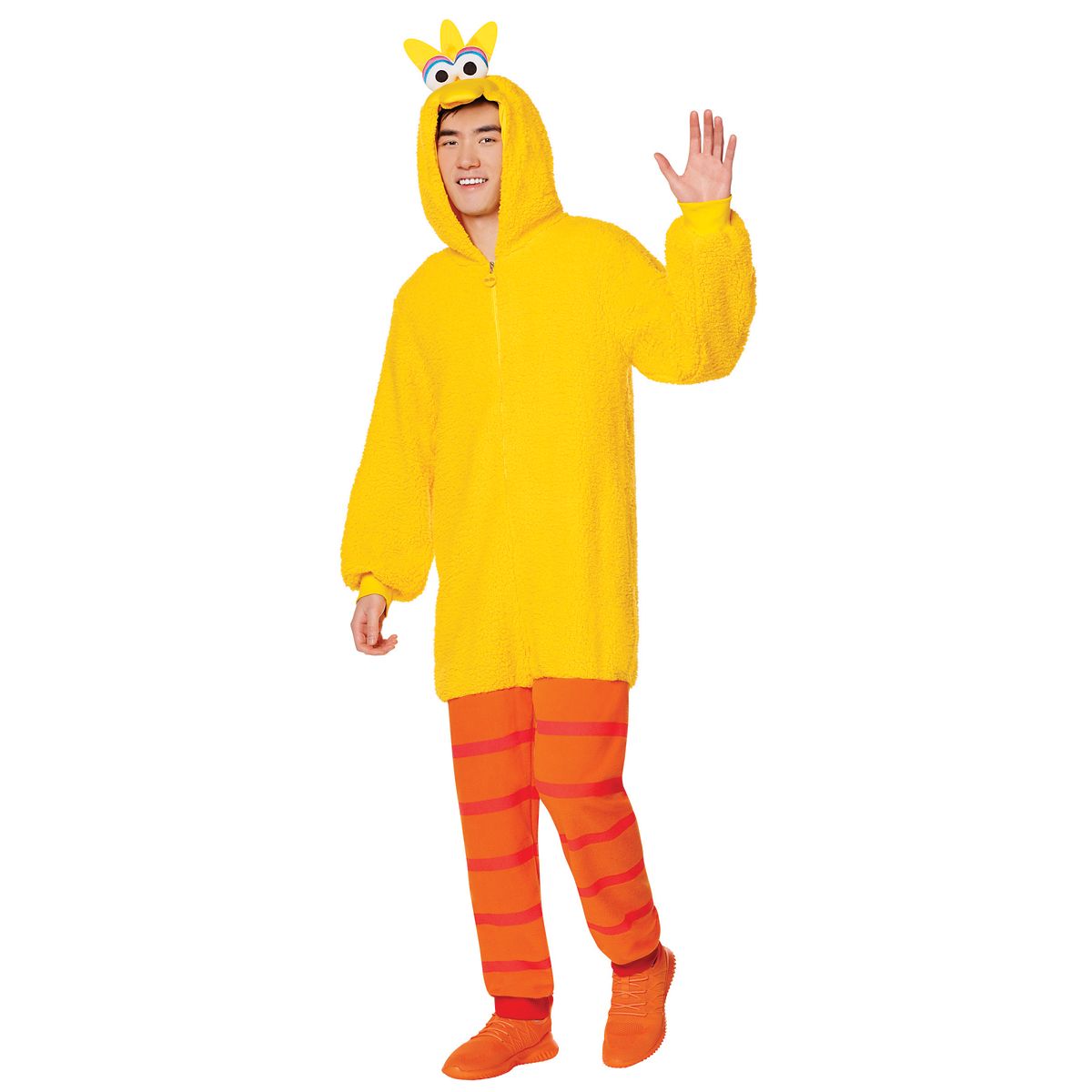 Adult Big Bird Jumpsuit Costume - Sesame Street YELLOW