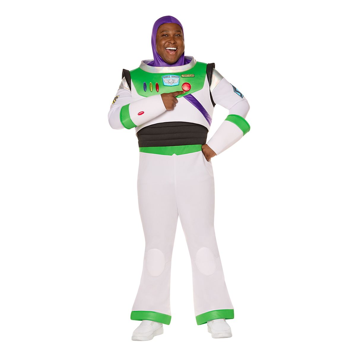 Adult Buzz Lightyear Plus Size Costume - Toy Story WHITE