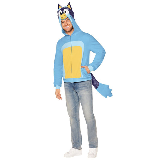 Adult Bandit Costume Top - Bluey BLUE