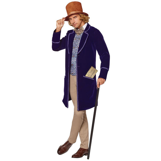 Adult Willy Wonka Costume - Willy Wonka & the Chocolate Factory PURPLE