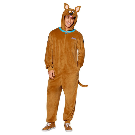 Adult Scooby-Doo Jumpsuit Costume BROWN