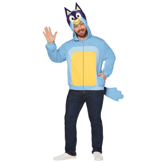 Adult Bandit Costume Top - Bluey BLUE